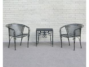 Wrought Iron Patio Arm Chair