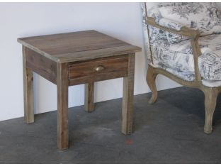 Bleached Pine End Table