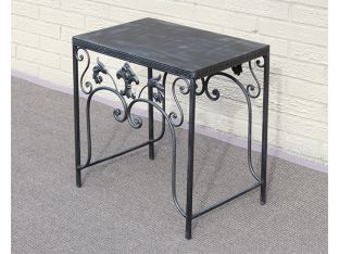 Wrought Iron Patio End Table