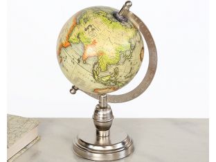 Colombo Small Globe with Nickel Finish Base
