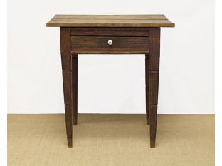 Early Tennessee One Drawer Nightstand circa 1850