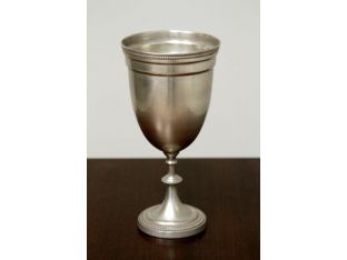 Tall Antique Silver Chalice