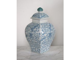 Chinoiserie Style Urn with Lid