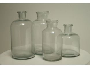 Set of 4 Narrow and Wide Mouth Bottles